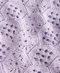 State of Day Women's Short-Sleeve Crochet Sweater, Macy's Exclusive