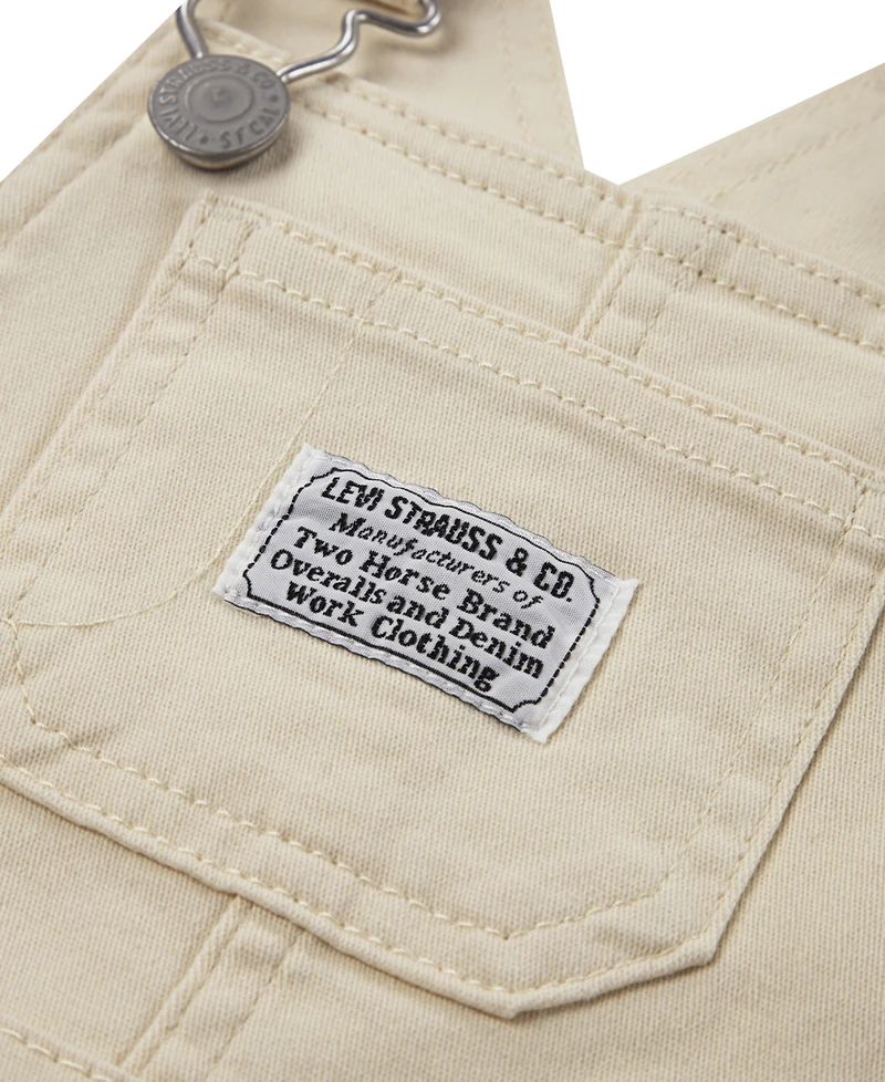 Levi's Baby Boys' and Girls' Sleeveless Twill Overalls
