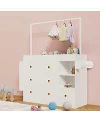 Streamdale Furniture Modern Baby Dressing Table with 3 Drawers & Storage