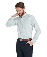 Alfani Men's Slim-Fit Geometric Print Dress Shirt, Macy's Exclusive