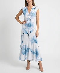 Taylor Women's V-Neck Fit & Flare Dress