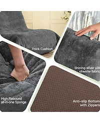 Streamdale Furniture Ergonomic Support System with Premium Chenille Fabric