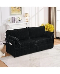 Streamdale Furniture 73" Convertible Sofa Bed with Usb Ports