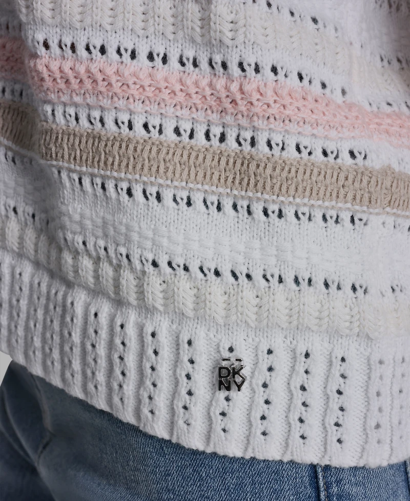 Dkny Jeans Women's Long-Sleeve Crewneck Sweater