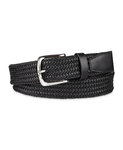 Cole Haan Men's Fully Adjustable Leather Braided Belt