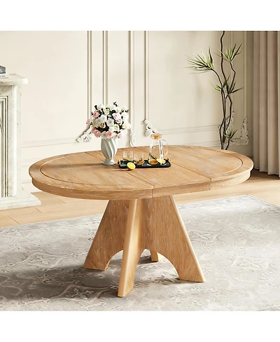 Streamdale Furniture Vintage Extendable Dining Table (4-6 Person, 42-58 Inch