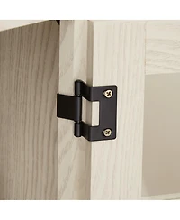 Streamdale Furniture Farmhouse Barn Door Tv Stand Media Console