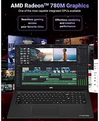 Nimo 17.3" Ips Fhd-Gaming-Laptop, Amd Ryzen 7 8745HS 32GB DDR5 Ram 1TB Ssd 4.9GHz Radeon 780M Graphics 100W Usb-c 4.0