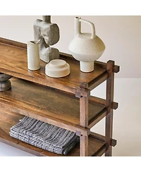 Tikamoon Arko bookcase in solid mango wood