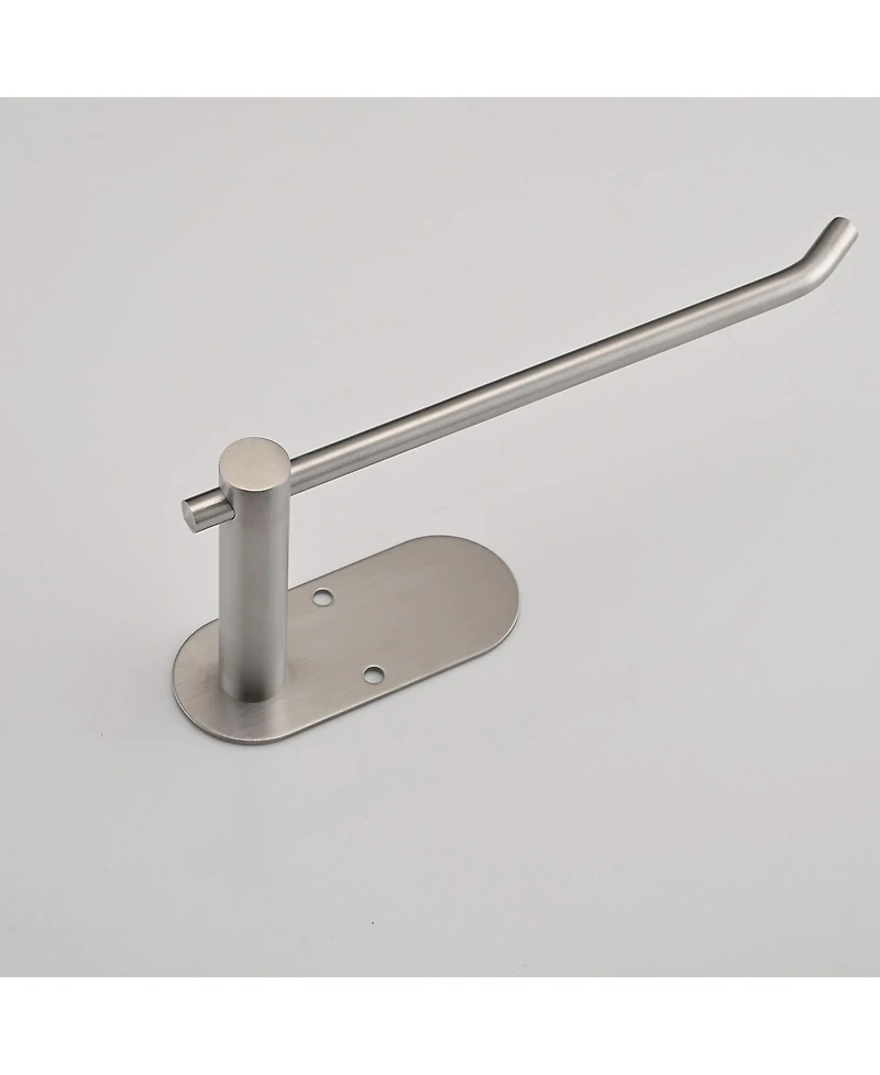 Rainsken Paper Towel Holder, Stainless Steel Wall-mounted Tissue Holder, Self-Adhesive or Drilling for Kitchen and Bathroom