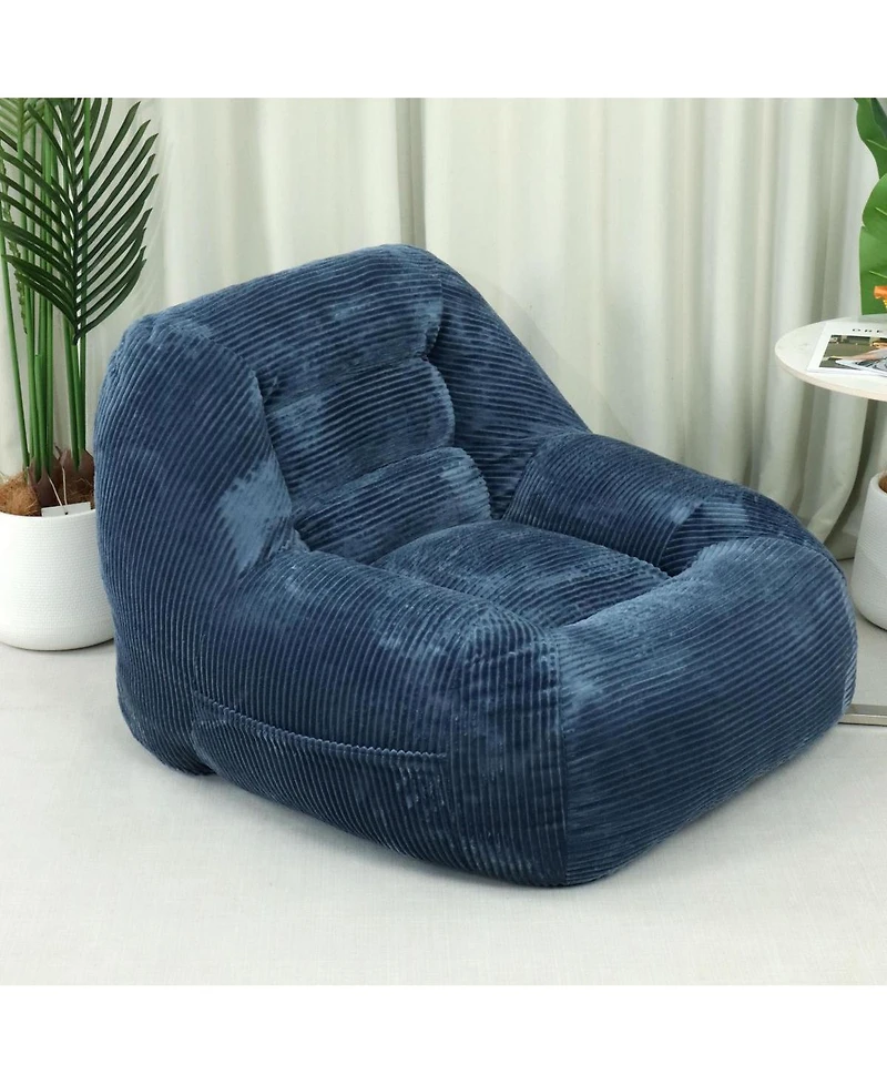 Streamdale Furniture Corduroy Beanbag Couch for Living Room, Bedroom & Dorm, Cozy Cloud Mini Couch