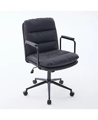 Streamdale Furniture Office Chair, Mid Back Home Office Desk Task Chair with Wheels and Arms