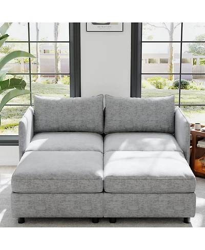 Streamdale Furniture Love Seat Couch with Storage for Small Spaces