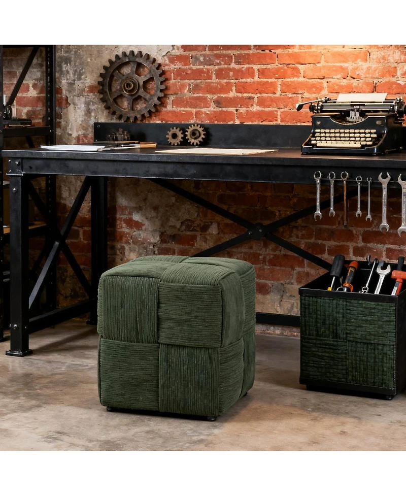 Streamdale Furniture Soft Corduroy Ottoman Footrest.