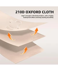 Streamdale Furniture 5.72m² Inflatable 4 Season Camping Tent with Stove Jack & Mesh Windows