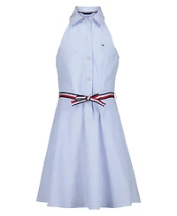 Tommy Hilfiger Girls' 7-16 Ithica Stripe Halter Dress