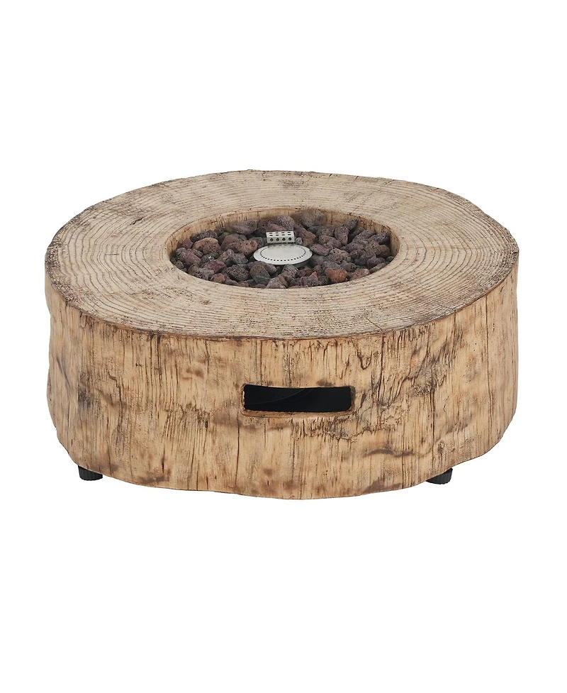 Streamdale Furniture Patio Propane Fire Pit, 30,000 Btu, Wood Pattern