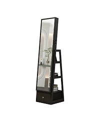 Streamdale 360° Swivel Jewelry Cabinet with Full Length Mirror,