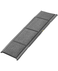 Aostirmotor Folding 63" Dog Ramp for Suv & Truck, Non-Slip Portable Ramp for Medium & Large Dogs