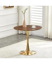 Streamdale Furniture Space-Saving Round Dining Table for Small Apartments