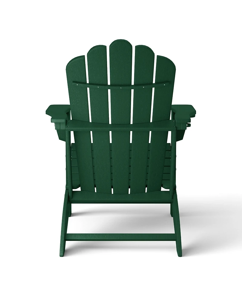WestinTrends Outdoor Patio Hdpe Adirondack Chair With Cup Holder