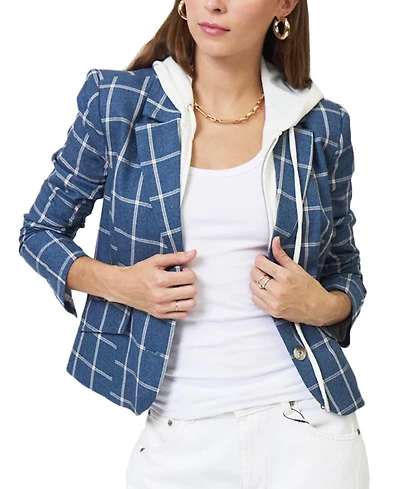 Central Park West Women's Nevada Windowpane Dickey Jacket