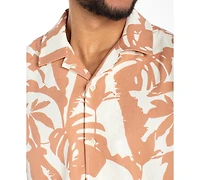 Liverpool Los Angeles Men's Short-Sleeve Camp Collar Shirt