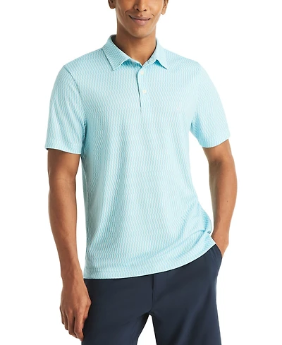 Nautica Men's Short-Sleeve Geo Print Golf Polo Shirt