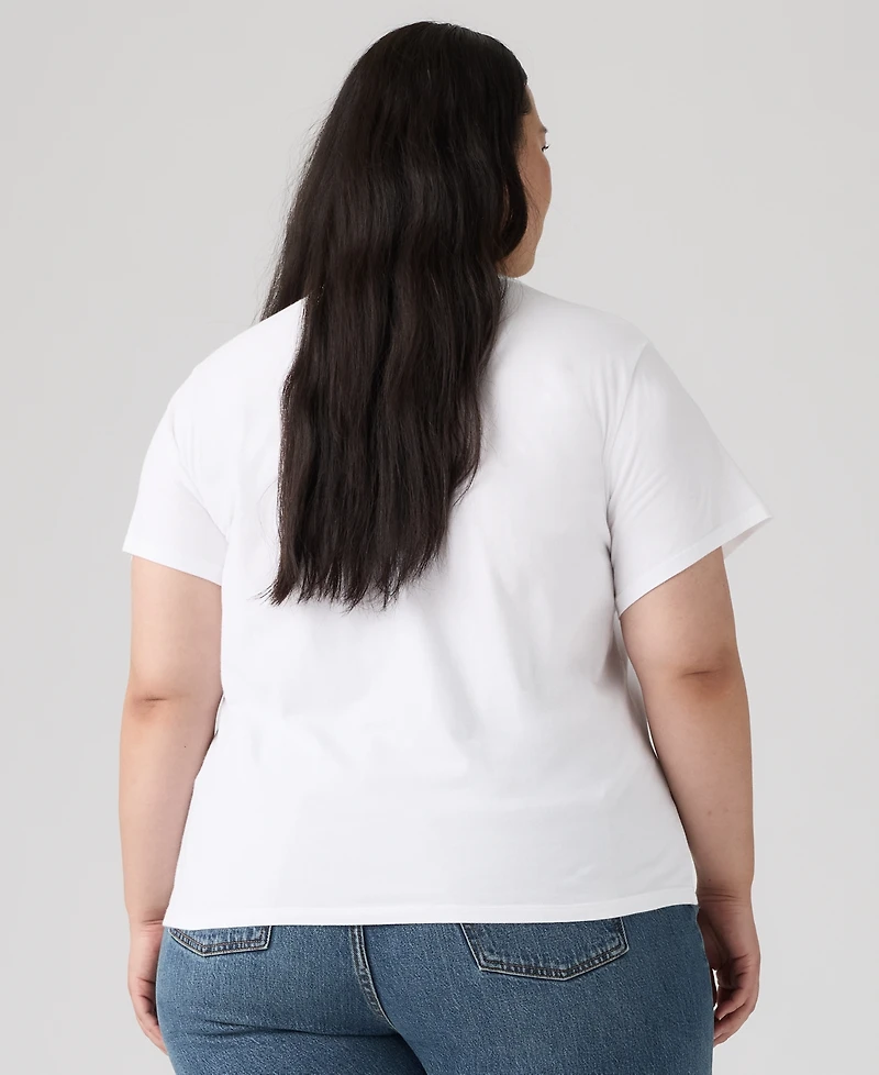 Levi's Plus Crew Neck Short-Sleeve Logo T-Shirt