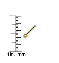 Curata Jewelry Solid 14k Polished 1.5mm Ball Nose Stud Piercing Body Piercing Stud