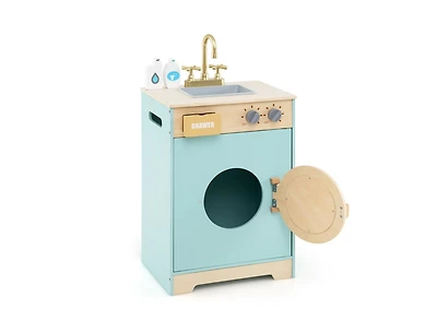 Slickblue Pretend Play Washing Machine Toy for Kids with Detergent