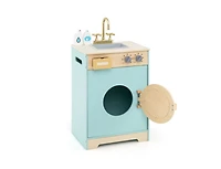 Slickblue Pretend Play Washing Machine Toy for Kids with Detergent