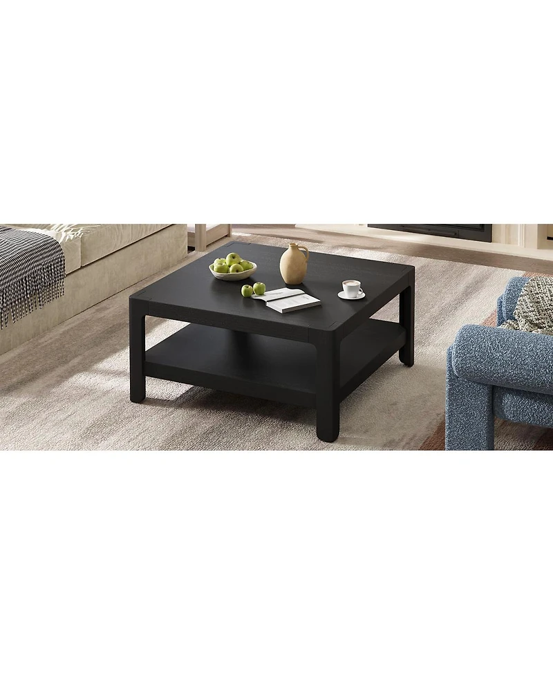 Streamdale Furniture Modern Farmhouse Coffee Table with Soft Rounded Profile