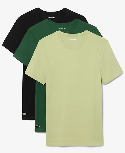 Lacoste Men's 3-Pack Slim Fit Crewneck T-Shirts