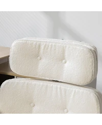 Streamdale Furniture Criss Cross Chair with Adjustable Armrests, Wheels & Headrest