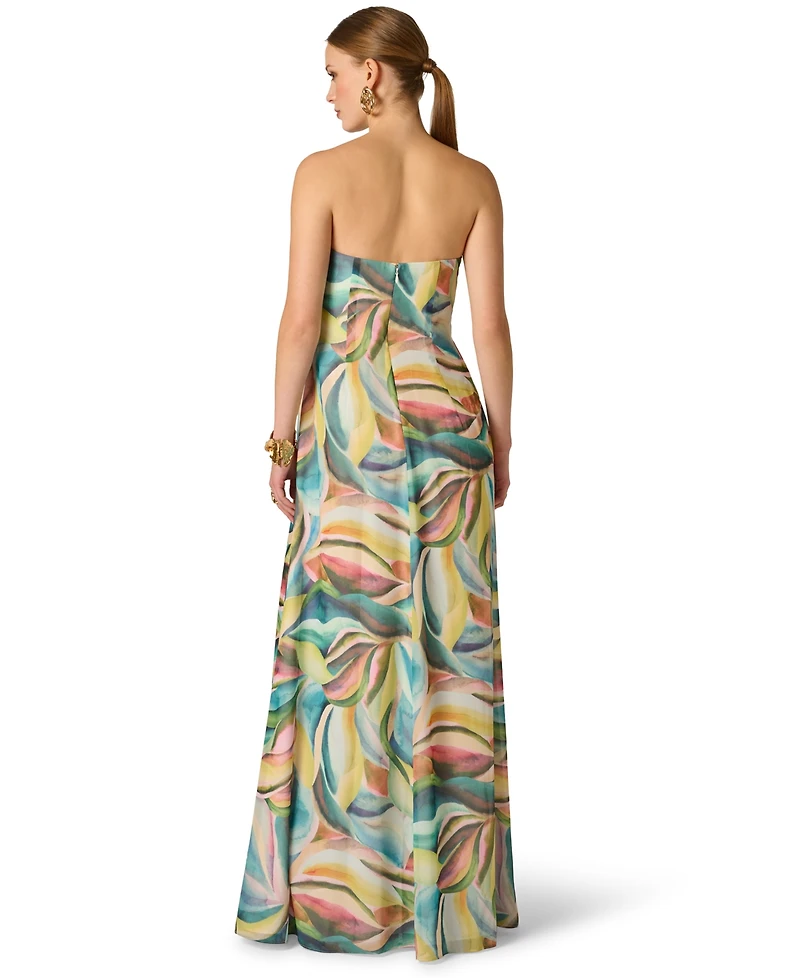 Adrianna Women's Printed Chiffon Long Dress