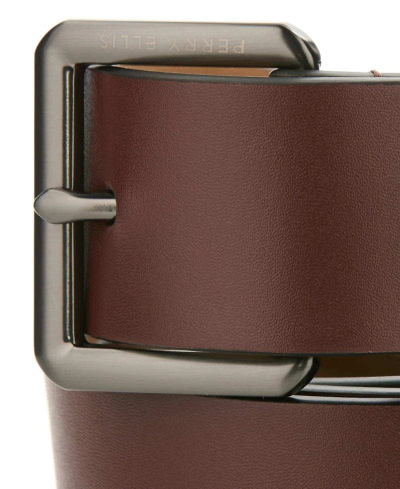 Perry Ellis Portfolio Men's Casual Leather Harness Belt