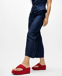 FitFlop Women's Flatforms Wedge Toe-Post Sandals
