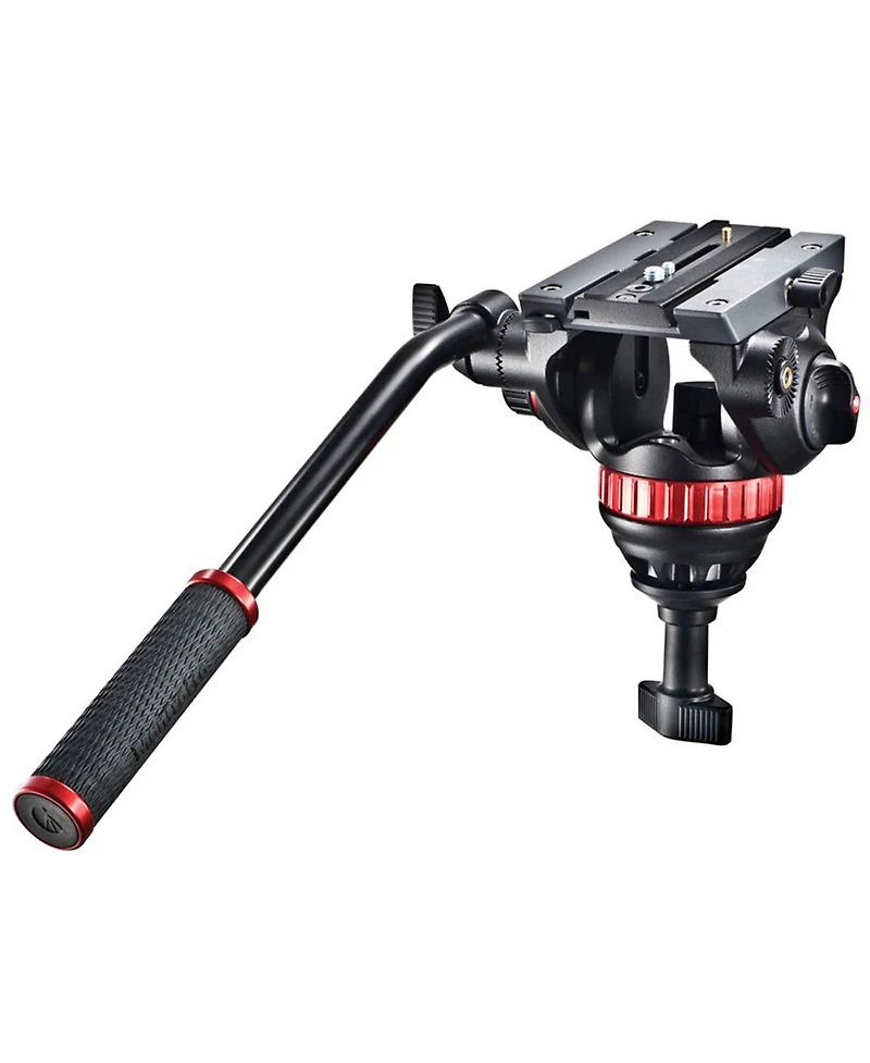 Manfrotto 546GB 3-Section Aluminum Twin Leg Tripod with 502 Fluid Video Head and Ground Spreader