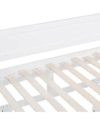 Streamdale Furniture Wooden Daybed with Trundle, Storage Drawers, Extendable Sofa Bed