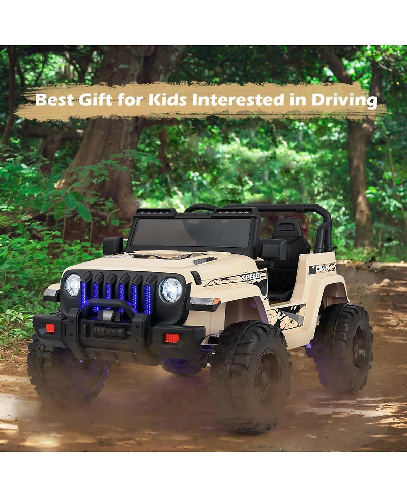 Mecale 12V Kids Ride-on Jeep Car with 2.4 G Remote Control