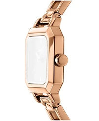 Dkny Women's Rose Gold Dial Open Link Rose-Gold Tone Stainless Steel Bracelet Watch, 27 x 27mm