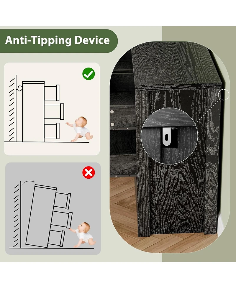 gaomon Drawer Dresser for Bedroom, Wide Modern Chest of Drawers