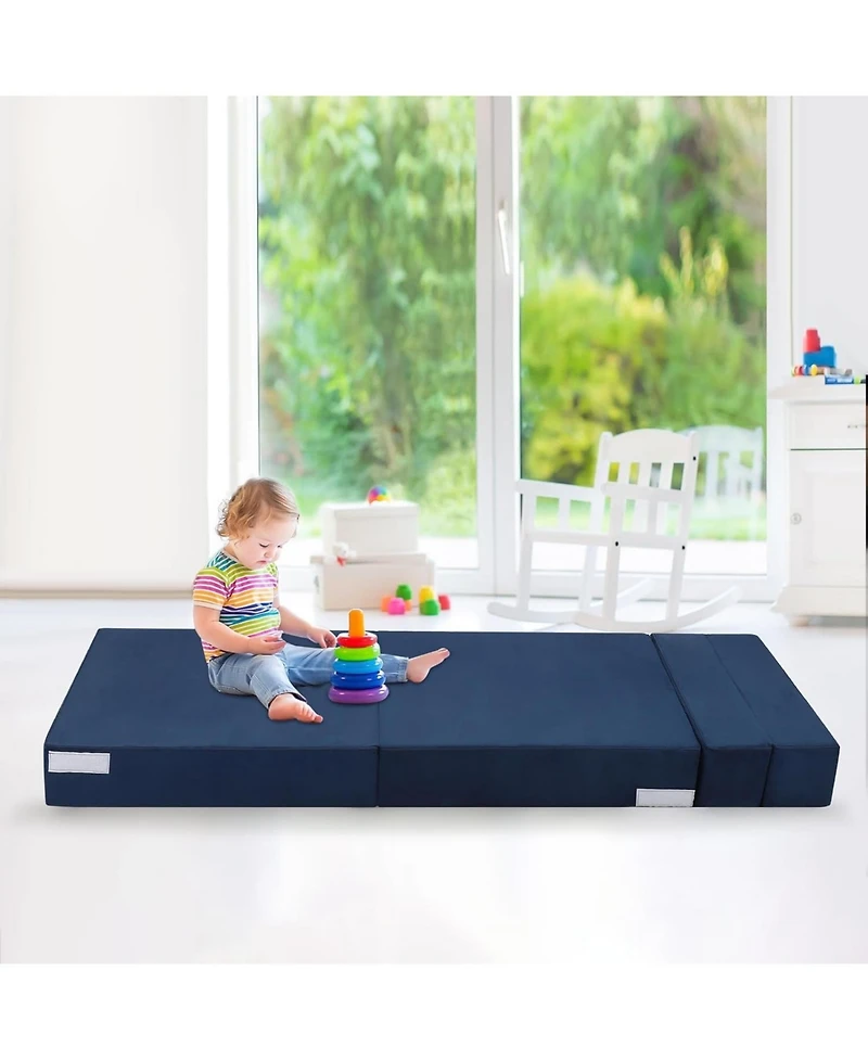 gaomon Memory Foam Folding Sofa Bed – Convertible Futon Chair with Pillow for Living Room, Bedroom or Dorm