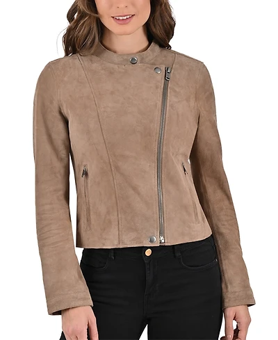 Frye Women's Biker Goat Suede Jacket