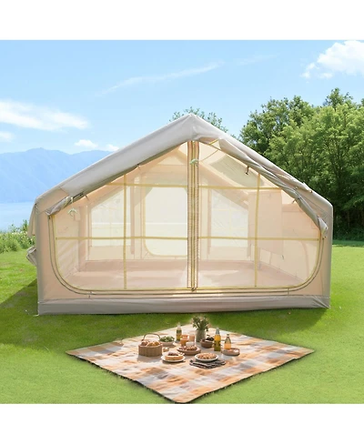 Streamdale Furniture 4 Season Inflatable Camping Tent, Waterproof, Windproof, Skylight, Mesh