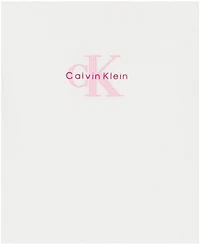 Calvin Klein Girls' 2T-6X Ribbed Logo T-Shirt and Fold-Over Waist Shorts, 2-Piece Set