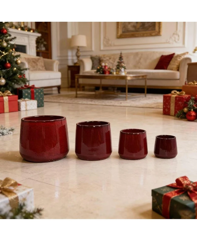 Streamdale Furniture Handmade Ceramic Flower Pot Set