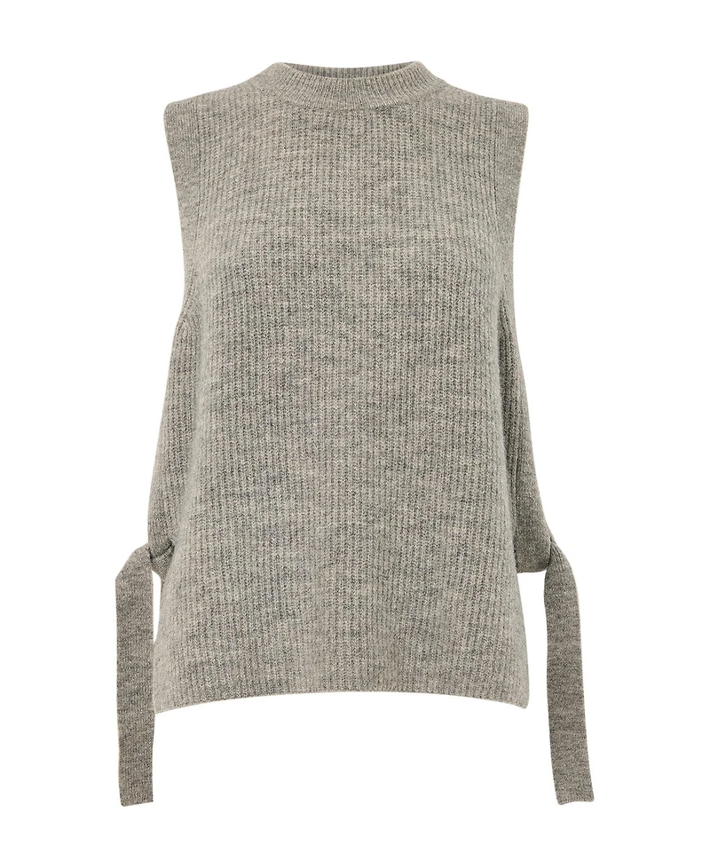 Whistles Women's Wool Mix Side Tie Detail Tank