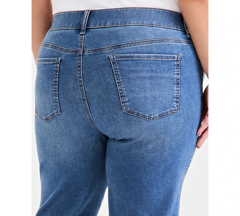 Style & Co Plus High-Rise Shaping Capri Jeans, Macy's Exclusive